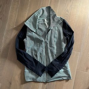 Mint and black Lululemon zip up